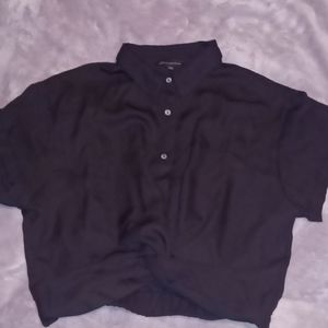 Shinestar crop blouse